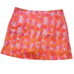 Lady Hagan Golf Skort sz 12 Pink Orange Skort